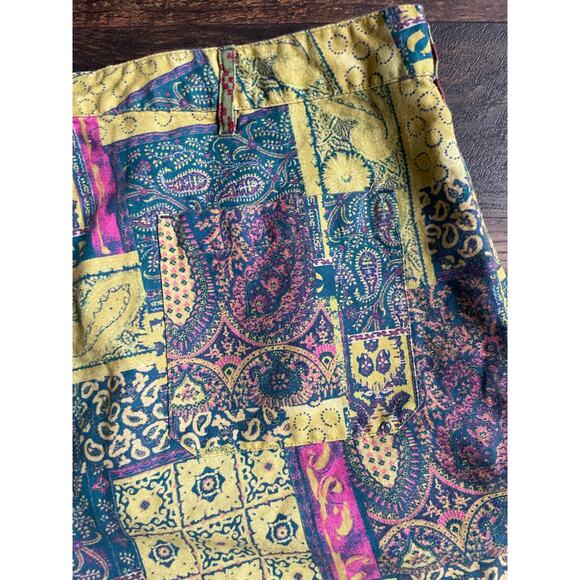 Sundance Kalini Shorts Women’s Boho Green Linen cotton Blend Medium - Picture 5 of 10